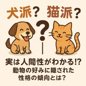 犬派？猫派？実は人間性がわかる⁉動物の好みに隠された性格の傾向とは？